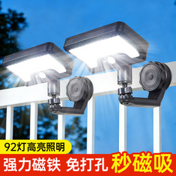 Solar Outdoor Light 2026 New Model for Home Use, Garden Light, Balcony Fence, No-Drill Magnetic Human Sensor Wall Light