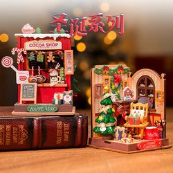Rolife DIY Handmade Miniature House Christmas Gift House Miniature Model Assembly Art House