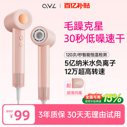 Ovl High-Speed Hair Dryer Negative Ion Hair Care Silent Quick-Drying Home Dormitory Hair Dryer Official Flagship Store