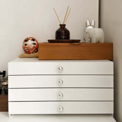 Jewelry Box Storage Cabinet, Cosmetics Storage Box, Drawer, Large Capacity, Desktop Multi-Layer Necklace and Earrings Storage Rack