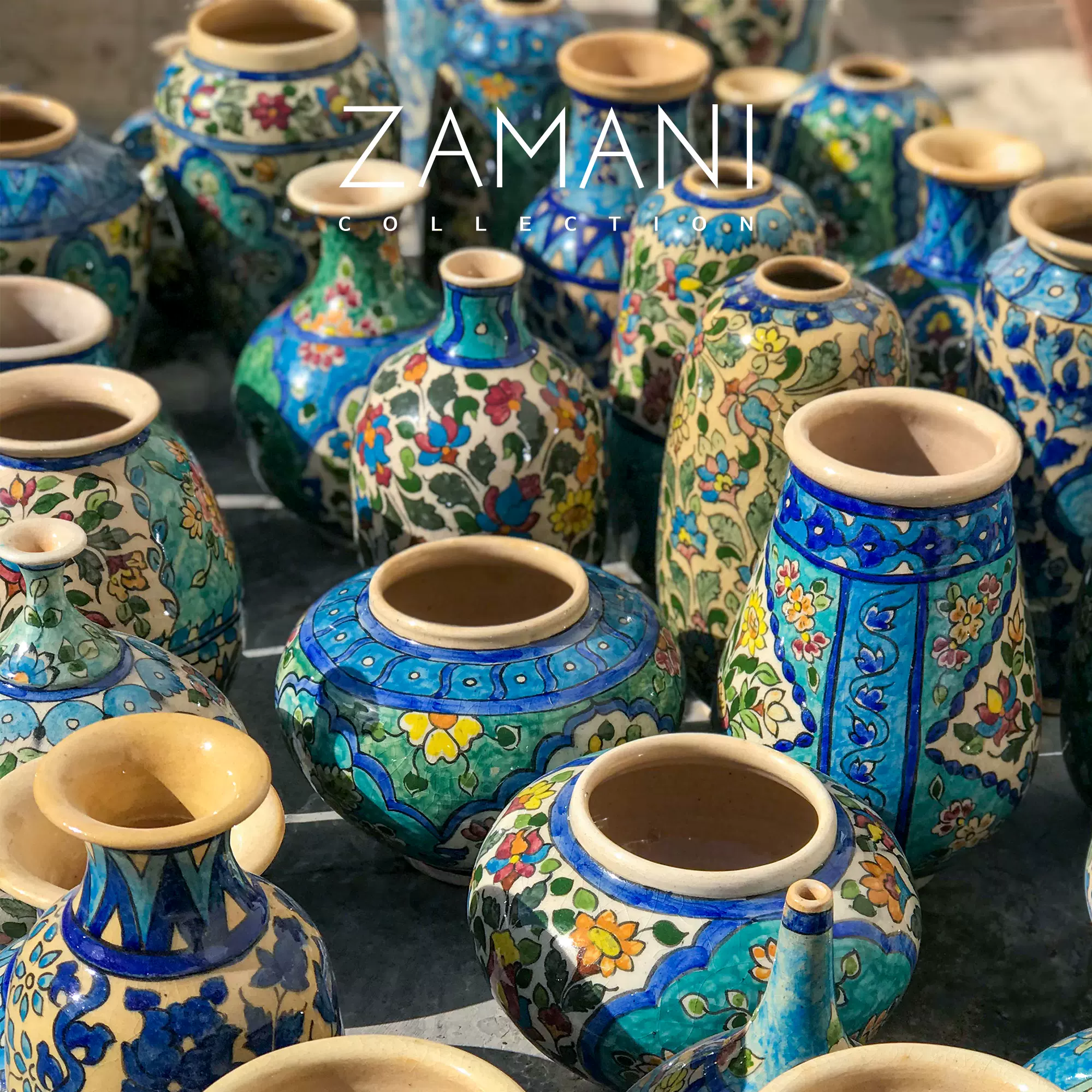 ZAMANI™伊朗手工陶瓷花瓶创意礼物波斯进口艺术品礼品复古-Taobao