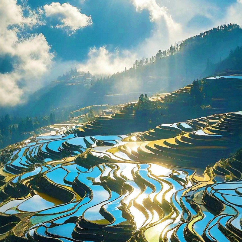 云南旅游 普者黑 抚仙湖弥勒东风韵可邑小镇4天3晚独立私家团旅游