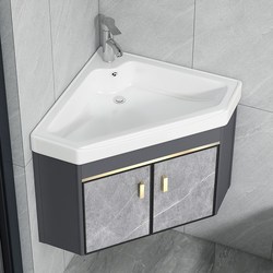 Triangular Bathroom Cabinet Bathroom Wall-Mounted Washbasin Small Apartment Washbasin Corner Washbasin Cabinet Combination