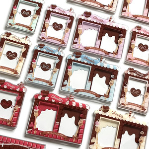 Qianzijiang Goods Chocolate House Valley Beauty Card Frame Shake Double Card Paper Valley 3.5-inch Polaroid Display Frame