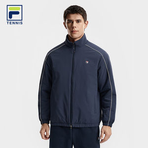 
FILA Men's Cotton Clothes 2026 Spring New Tennis Sports Stand Collar Warm Jacket A11M613901F