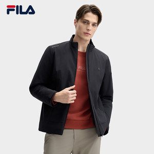 
FILA Official Men's Cotton Clothes 2025 Spring Fashion Stand Collar Warm Jacket F11M513902F