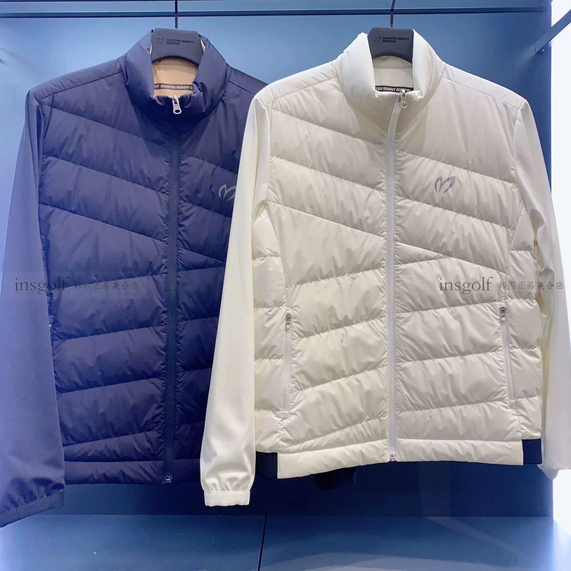 Master Bunny Edition立领标志双面羽绒服23冬季golf男高尔夫球服-Taobao