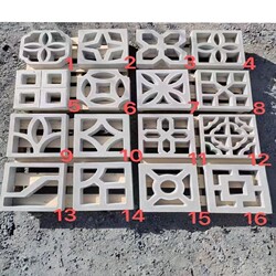 30 Cement Flower Window Grille Cut Out Splicing Tile Partition Wall Decoration Square Window Grille Cut Out Brick Cement Window Grille