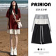 Gray sports shorts for women in summer 2025 new high-waisted slim loose straight bf style mid-scent pants five-point pants