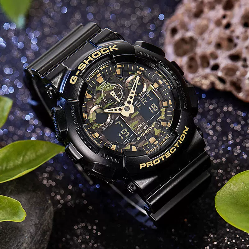 迷彩カラー！ GA-100CF-1A9JF G-SHOCKサバイバルゲーム - 腕時計(アナログ)