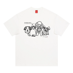 Charles Peach Heart Casual T-shirt