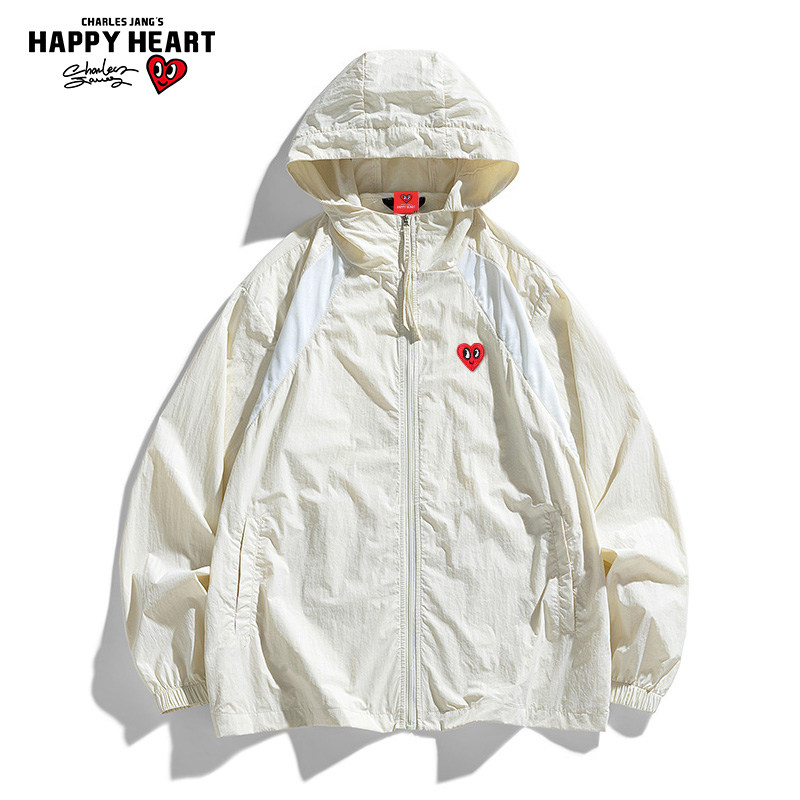 Charles Jang's Happy Heart Men's UPF50+ Summer Sunscreen Jacket