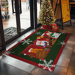 Christmas Decorations New Style Entrance Floor Mats Carpet Mats Door Mats Shopping Mall Christmas Atmosphere Decoration