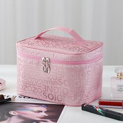 New Korean-Style Cosmetic Bag, Large Capacity, Portable for Women, 2022 New Super Popular Product, Storage Box, Hand-Held Box, Three-Dimensional