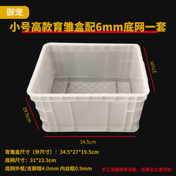 Parrot Breeding and Feeding Box with Stainless Steel Bottom Net, Baby Bird Feeding Box, Incubator, Breeding and Raising Box Station Net