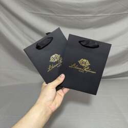 In Stock Artisan Small Tote Bag, Same Style as the Store, Paper Bag, Handbag, Packaging Bag, Shopping Bag