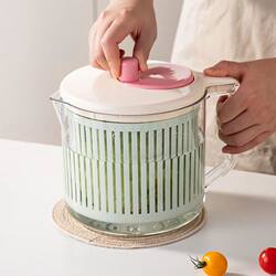 Vegetable Dehydrator, Food-Grade Household Salad Spinner, Dehydration Tool, Kitchen Water-Draining Manual Spinner