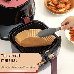 Air Fryer Special Paper Tray Round Household Oil-Absorbing Paper Kitchen Food Barbecue Box Baking Tool