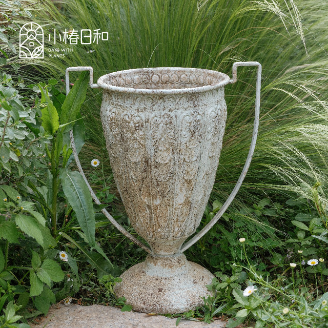 
Kotsubaki Hiyori foreign trade iron trophy basin wine glass basin cornucopia gardening groceries home decoration retro flower pot