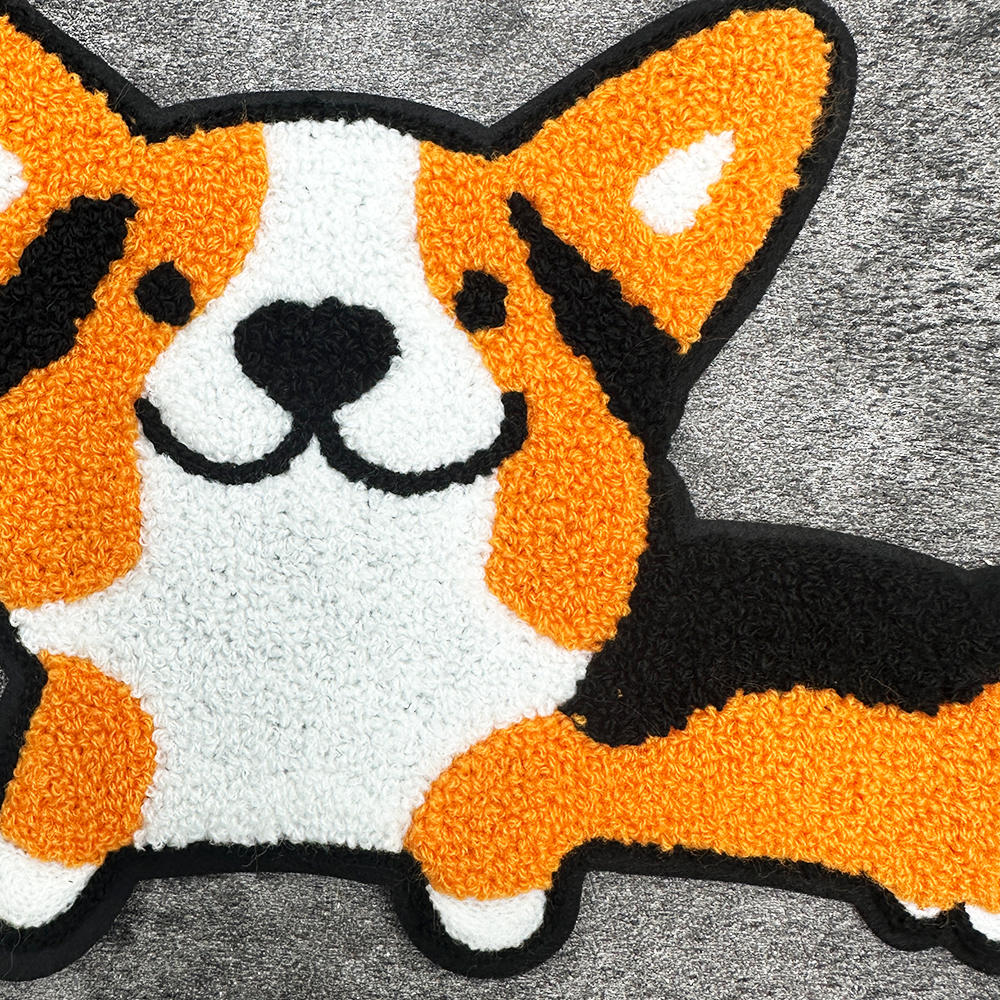 卡通毛巾绣小狗刺绣布贴diy包袋衣服裤子装饰补丁服装破洞修补贴