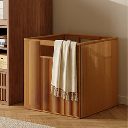 Imitation Rattan Square Laundry Basket for Home Use, Indoor Dirty Clothes Storage Bin, High Aesthetic Value, Large Capacity, Doll Storage Organizer