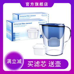 Compatible with Brita Filter Cartridges, German Water Filter Pitcher, Household Water Purifier, Water Filter Pitcher Third Generation Expert Version