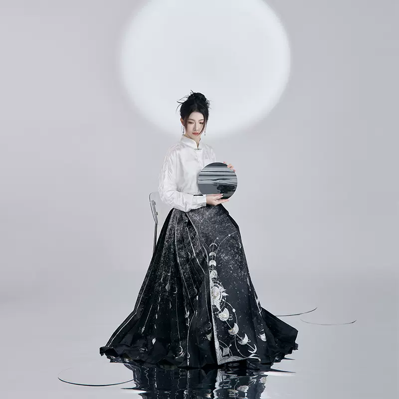 风牵一袖原创汉服[龙吟夜·黑]龙年国风重工马面裙新中式男女套装-Taobao 