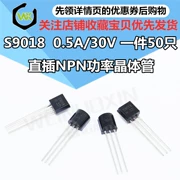 Transistor S9018 9018 0.5A/30V cắm trực tiếp TO92 NPN Transistor công suất thấp (50 cái)