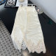 New Chinese style acetic acid skirt for women 2025 spring and autumn new high-waist slim lace spliced ​​mid-length skirt