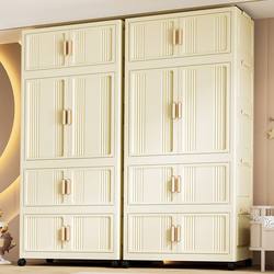 Children's Wardrobe Quick Installation Baby Clothes Storage Cabinet Infant Small Wardrobe Multi-Layer Plastic Household Organizing Storage Cabinet