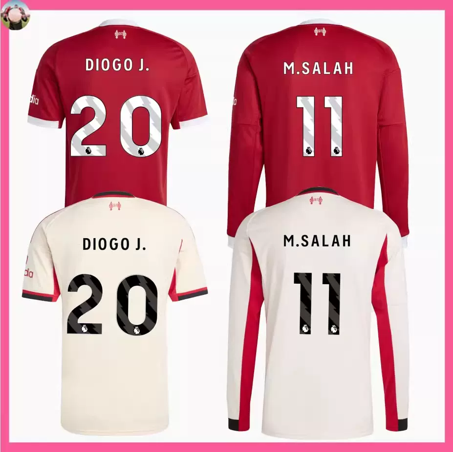 リヴァプール 2025/26  長袖 オーセンティック SALAH Mohamed Salah Liverpool adidas 2025/26 Away Authentic Long