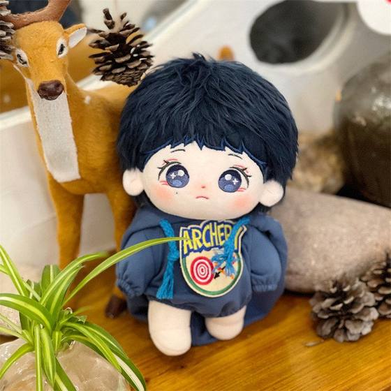 
Zhang Jie's new plush long-haired cotton doll skeleton Q version doll star doll holiday gift spot wholesale