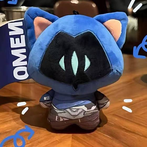 
Fearless Contract Shadow Cat Valorant pendant OMEN doll fan peripheral gifts for friends and classmates