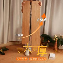 Large-Sized Wood Grain Pvc Floor Stickers for Home Use, Self-Adhesive, Thickened, for Floor Renovation, Plastic Floor Covering, Wear-Resistant for Cement Floors