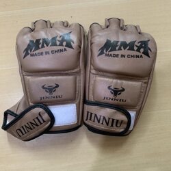 Full Genuine Leather Half-Finger Boxing Gloves for Men, Women, Adults, and Children, Universal Training with Velcro, for Fighting, Sparring, and Sandbag Training
