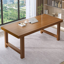 Solid Wood Computer Desk, Simple Modern Double Desk, Home Bedroom Office Desk, Gaming Desk, Study Desk