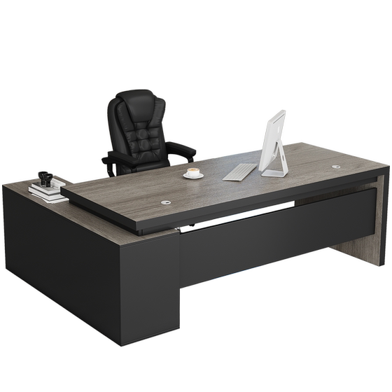 
Boss office desk chair combination simple modern supervisor desk manager desk atmospheric president desk single large desk furniture