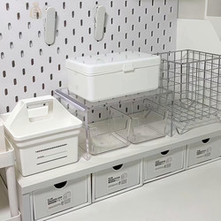 ins Wind Desktop Organizer Office Storage Box Shelf Pen Holder Drawer-Type Storage Rack Cosmetics Organizer Box