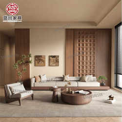 Wabi-Sabi Style Floor, Antique Style Sofa Combination, Club Sales Office, Hotel Room, Rest Area, Club Reception Furniture