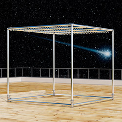 Galvanized Steel Pipe Large Windproof Clothes Drying Rack for Outdoor Home Use, Rust-Proof, Outdoor Balcony Floor-Standing Clothes and Quilt Drying Rack