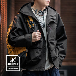 
Maden workwear American casual multi-pocket functional hooded jacket outdoor loose silhouette sports jacket men autumn