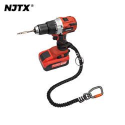 Njtx Quiet Adventure High-Altitude Work Anti-Loss Rope Electric Hammer Chainsaw Anti-Fall Safety Rope Ice Pick Lanyard Elastic Rope