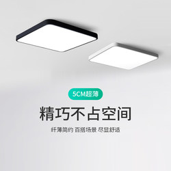 Led Ceiling Light Scandinavian Ultra-Thin Rectangular Living Room Aisle Corridor Balcony Lighting Round Master Bedroom Room Light