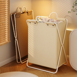 Dirty Clothes Storage Basket, High-End Dirty Clothes Hamper, Foldable Dirty Clothes Basket, Large Capacity Household Basket, Bathroom Laundry Basket