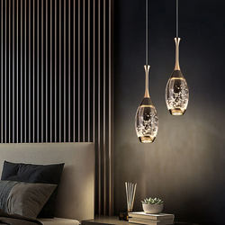 Mid-Century Style Master Bedroom Bedside Pendant Light, Adjustable Luxury 2025 Entryway Small Bar Counter Decorative Long Pendant Light with a High-End Feel