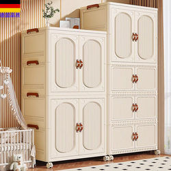 German Wardrobe Children's Clothing Storage Cabinet Locker Baby Small Wardrobe Bedroom Household Simple Baby Wardrobe
