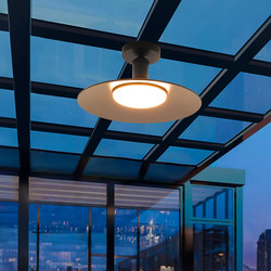 Special Lamp for Sunrooms, Balcony Ceiling Lamp, Waterproof Pavilion Courtyard Led Lighting Chandelier, Super Bright Glass Canopy Lamp