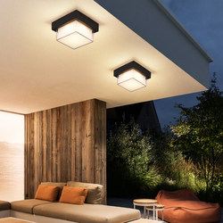 Waterproof and Mosquito-Proof Ceiling Light, Outdoor Eaves Light, Balcony Corridor Staircase Door Aisle Villa Outdoor Terrace Light