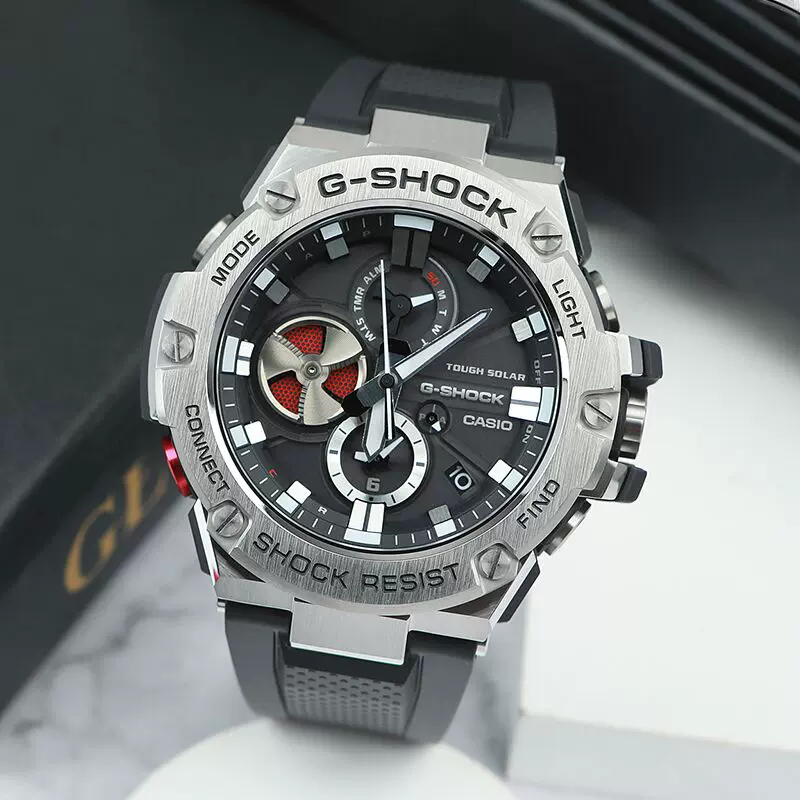 CASIO鋼鐵之心g-shock太陽能手錶男GST-B100-1A/B400-1A運動防水-Taobao