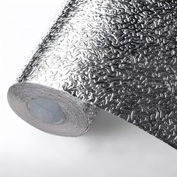 Foam Box Insulation Box Sticker Aluminum Foil Self-Adhesive Heat Insulation Aluminum Film Thickened for Takeout, Stall Setup, Refrigeration and Preservation